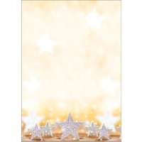 sigel Weihnachts-Motiv-Papier, Glitter Stars, A4, 90 g/qm – Bild 2