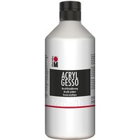 Marabu Acrylgrundierung, Acryl Gesso, 500 ml, weiß – Bild 2