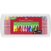 FABER-CASTELL Dreikant-Wachsmalkreide Jumbo, 24er Etui – Bild 2