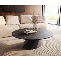 DELIFE Edge Couchtisch Rund Keramik – Bild 2