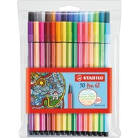 STABILO Fasermaler Pen 68, 20er Kunststoffetui