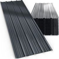 Gardebruk Trapezblech 12er Set Anthrazit 129x46cm 7m verzinkt wetterfest stabil