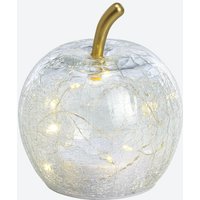 LED-Apfel aus Crackle-Glas, Ø ca. 11 cm