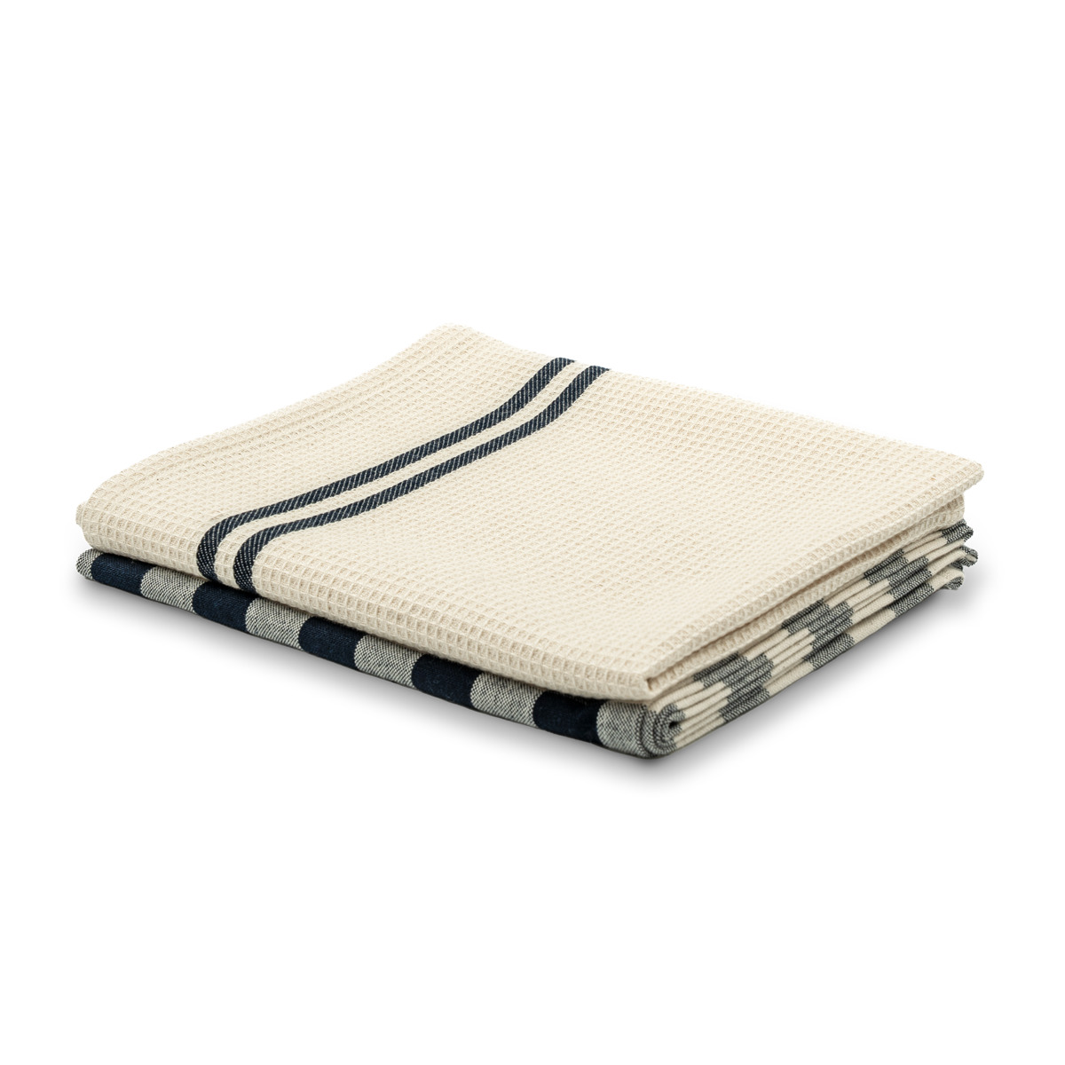 LIVING CRAFTS - Home Geschirrtücher, 2er-Pack - Blau (100% Bio-Baumwolle), Nachhaltige Mode, Bio Bekleidung – Bild 3