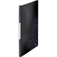 LEITZ Sichtbuch WOW, A4, PP, mit 20 Hüllen, schwarz-metallic