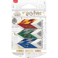 Maped Kunststoff-Radierer Pyramide HARRY POTTER, 3er Blister