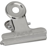 MAUL Briefklemmer aus Metall, Farbe: nickel, Breite: 30 mm