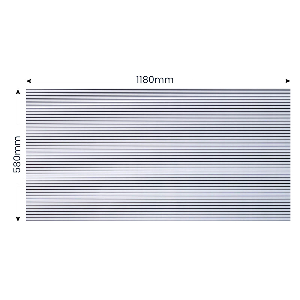 Hohlkammerstegplatten Polycarbonat Doppelstegplatten VARUS - 58 x 118 cm 15er Set – Bild 6