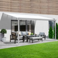 Terrassenüberdachung SOLIS - 312 / 320 x 300 / 303 x 278 / 226 cm Weiß