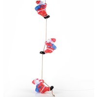 Deuba LED Acryl Figur Weihnachtsmann Trio