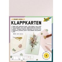 folia Klappkarten-Set, 105 x 150 mm, perlmutt pastell – Bild 2