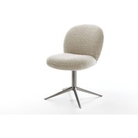 Drehstuhl Nube-Flex Webstoff Soft Beige Fußkreuz Graphit 360 drehbar Wippfunktion Taschenfederkern