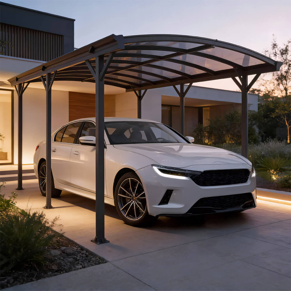 Design Carport FALO - 505 x 300 cm Anthrazit – Bild 3
