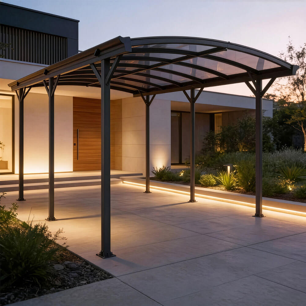Design Carport FALO - 505 x 300 cm Anthrazit – Bild 4