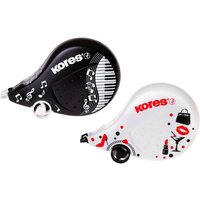Kores Einweg-Korrekturroller, BLACK & WHITE