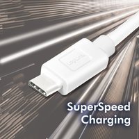 LogiLink USB 3.2 Kabel, USB-A - USB-C Stecker, 0,15 m, weiß
