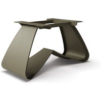 W-Gestell Metall Effektfinish Titan für Ausziehtische von 180-300 cm