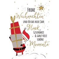 CACTUS Weihnachtskarte, Geschenke Weihnachtsmann