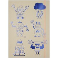 folia Zeichnungsmappe, Hungry Robots, Graupappe, DIN A3