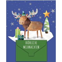CACTUS Geldschein-Weihnachtskarte, Elch – Bild 2