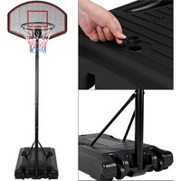 Deuba Basketballkorb höhenverstellbar 205-305cm mit Rollen – Bild 2