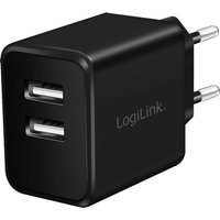 LogiLink USB-Steckdosenadapter, 2x USB-A, 12 Watt, schwarz – Bild 2