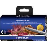 STAEDTLER Fasermaler pigment brush pen, Reds & Browns – Bild 2
