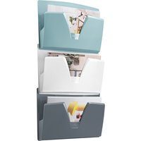 CEP Wandprospekthalter Riviera 3er Set, DIN A4, 1 Fach, bunt – Bild 2