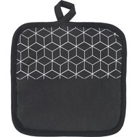metaltex Topflappen, 2er Set, schwarz / weiß