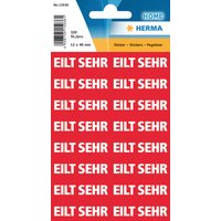 HERMA Textetiketten, EILT SEHR, 12 x 40 mm, rot / weiß