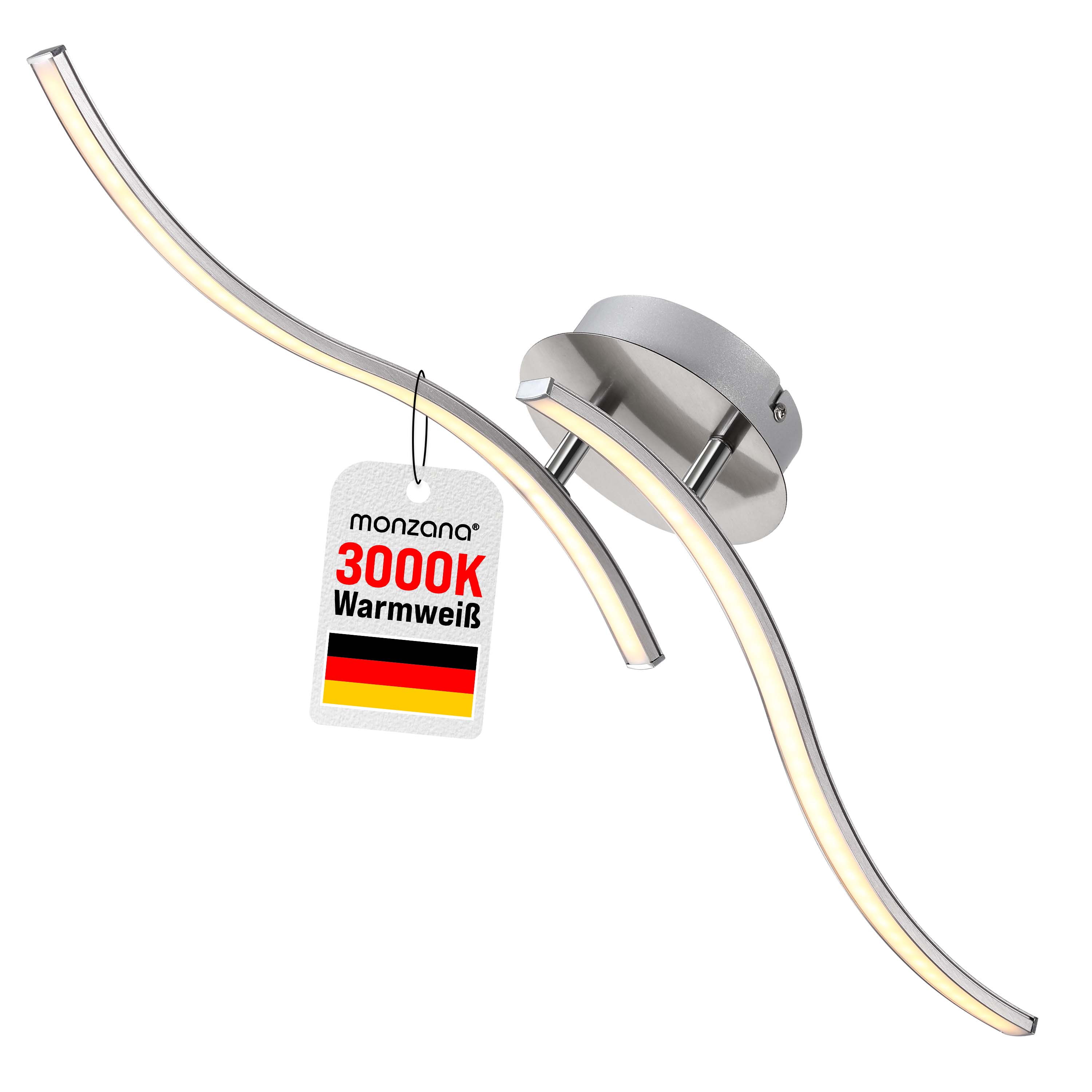 monzana LED Deckenleuchte Ny bolge 2-flammig – Bild 2