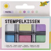 folia Stempelkissen Set, Pastell, 6-farbig sortiert