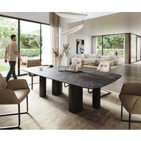 DELIFE Edge Esstisch Keramik Anthrazit
