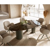 DELIFE Edge Esstisch Oval Keramik