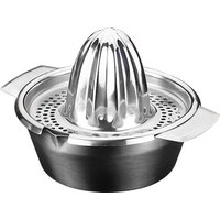 metaltex Zitruspresse, aus Edelstahl, 2-teilig, silber
