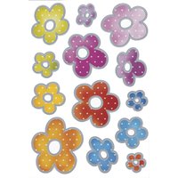 HERMA Sticker DECOR, Blumen Silberprägung