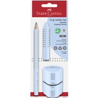 FABER-CASTELL Bleistift Jumbo GRIP Set, hellblau, Blister – Bild 2