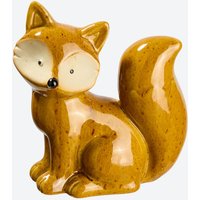 Deko-Fuchs aus Steingut, ca. 17x15,5x8,5 cm