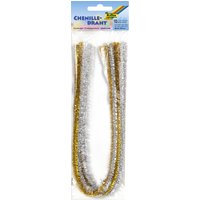 folia Chenilledraht, 8 x 500 mm, gold und silber – Bild 2