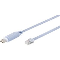 DIGITUS Konsolen-Adapterkabel, USB 2.0 - RJ45, 1,8 m, blau – Bild 2
