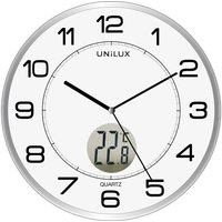 UNiLUX Wanduhr/Quarzuhr, TEMPUS, Durchm.: 300 mm, silber – Bild 2