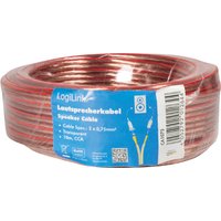 LogiLink Lautsprecherkabel, 2 x 0,75 qmm, 50 m