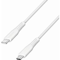 LogiLink USB 2.0 Kabel, USB-C - Micro USB-B, 0,3 m, weiß