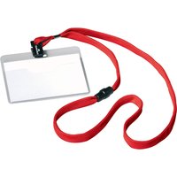 DURABLE Namensschild, mit Textilband, 90 x 60 mm, rot – Bild 2