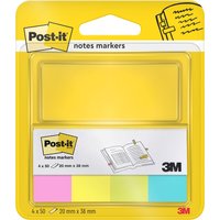 Post-it Haftstreifen Page Marker, Papier, kurz, Neonfarben