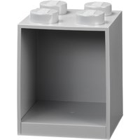 LEGO Bausteinregal BRICK SHELF 4, Breite: 159 mm, grau