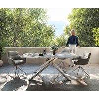 DELIFE Edge Outdoortisch Keramik Edelstahl