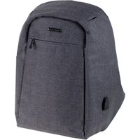 LiGHTPAK Rucksack, SAFEPAK, mit USB-Ladeport, grau – Bild 2