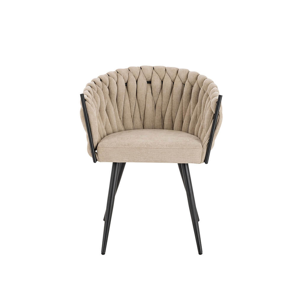 Esszimmerstuhl gewebt AYLA - 1er Set Beige – Bild 5