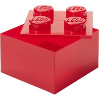 LEGO Aufbewahrungsstein STORAGE BRICK 4 TOP LID, rot – Bild 2